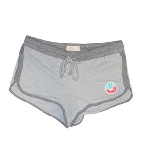 Hollister- Gray Logo Fleece Short